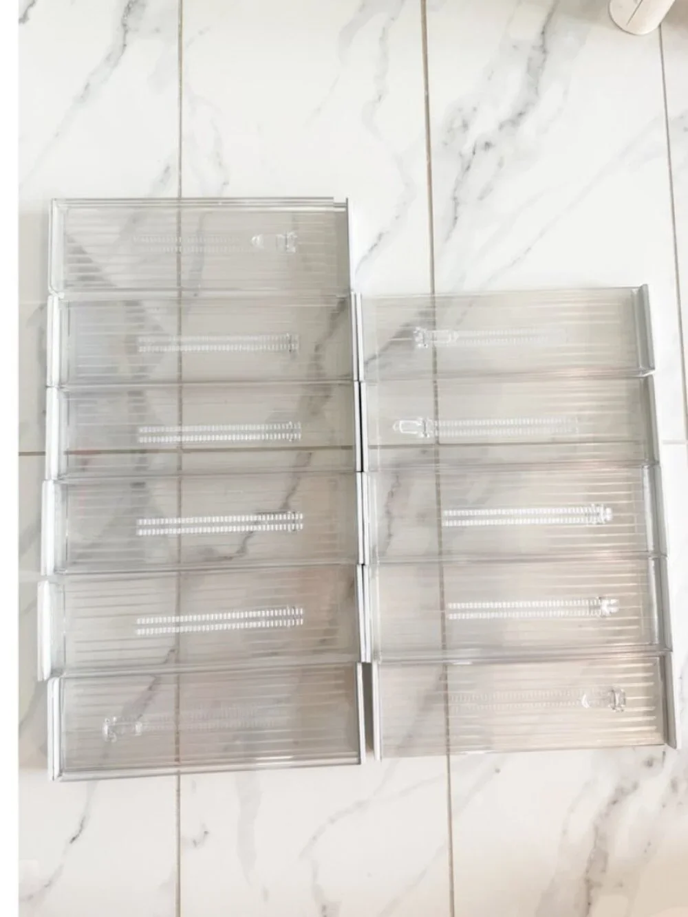 iDesign Linus Clear Expandable Drawer Dividers - 12 - Picture 2 of 3
